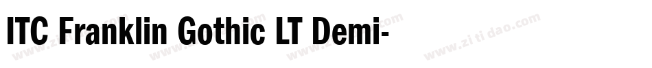 ITC Franklin Gothic LT Demi字体转换